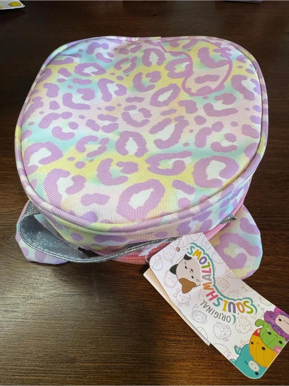 Squishmallow Lunchbox leopard print Michaela - Pink